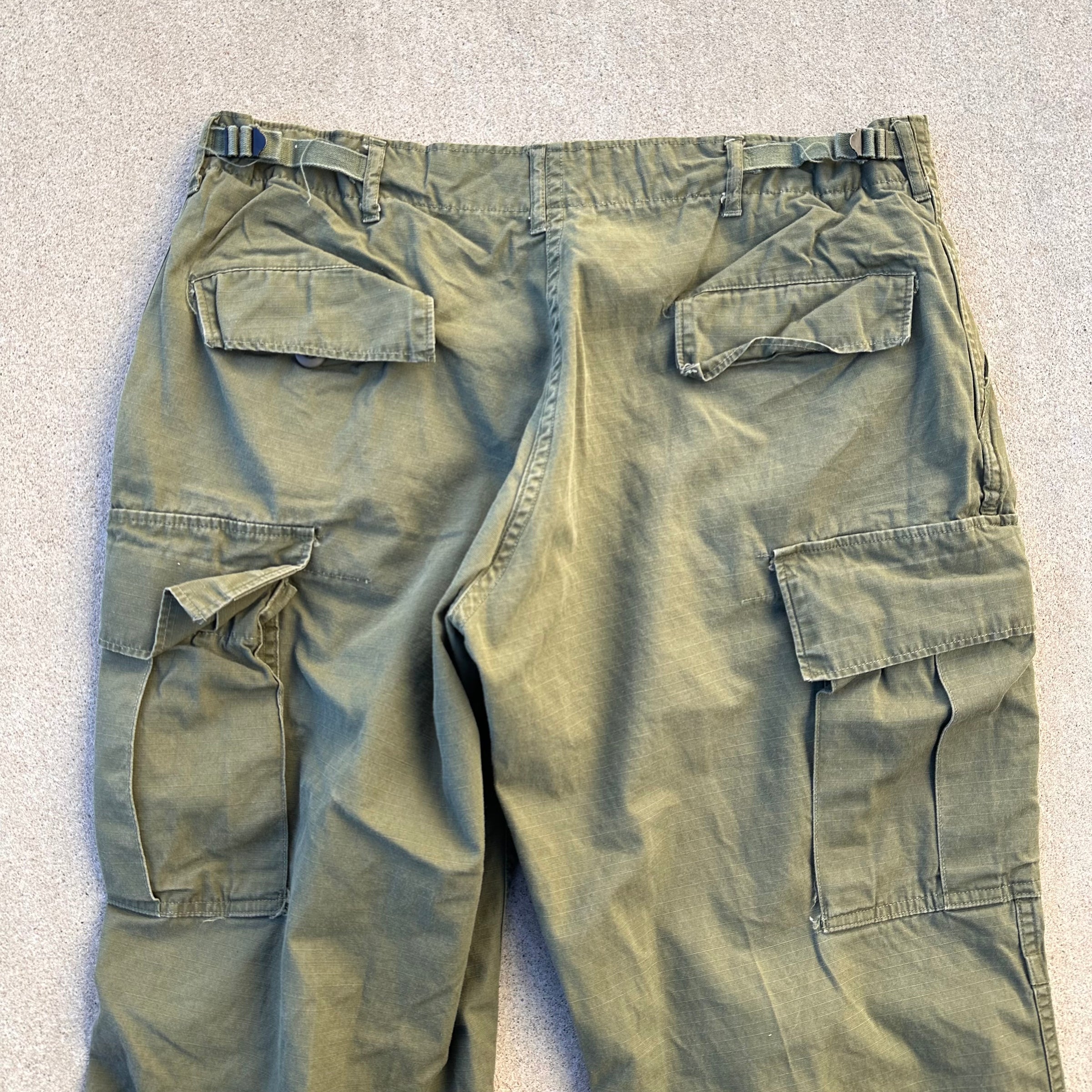 1960’s Vietnam War Mint Ripstop Jungle Pants Large Short