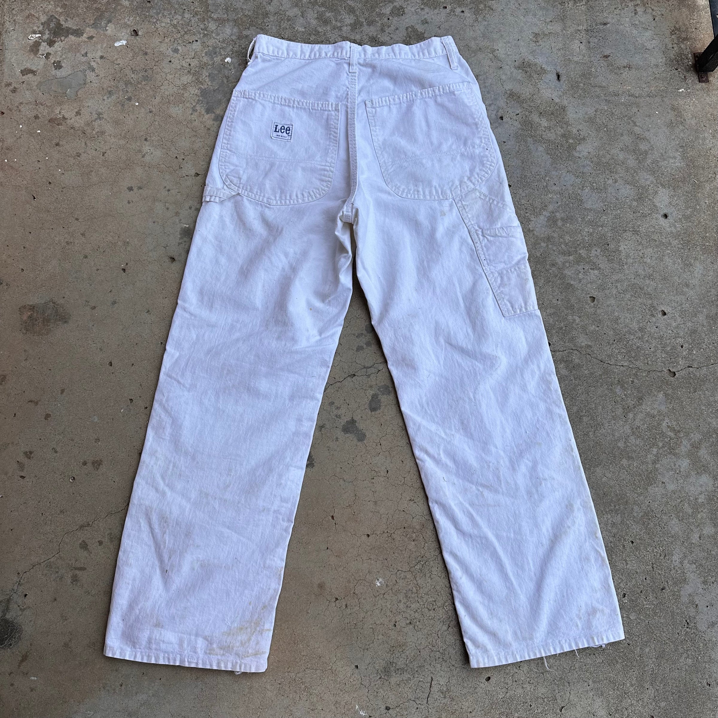 1960’s/70’s Lee White Carpenter Pants 28” x 28”