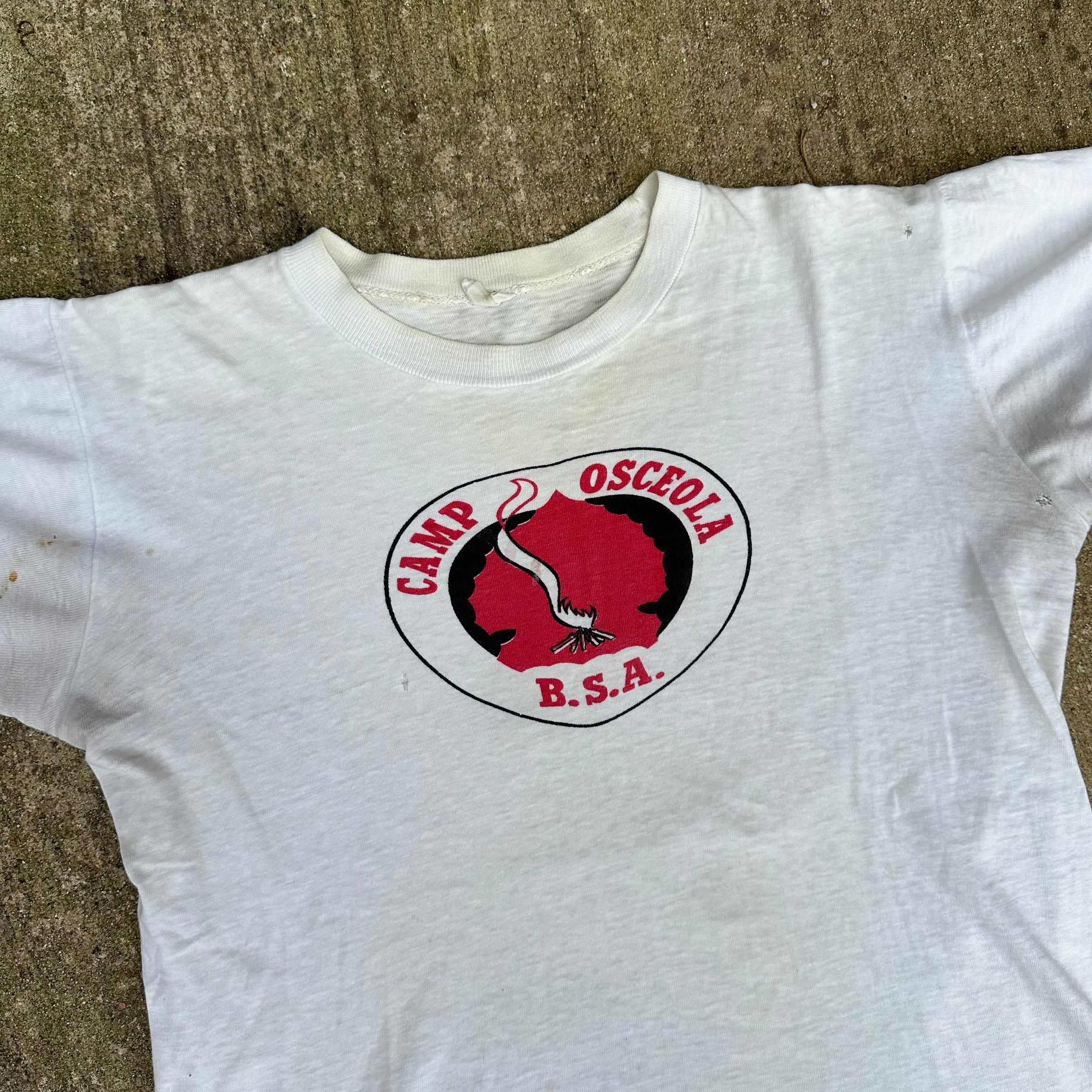 1960’s Camp Osceola Boy Scout T-Shirt Large