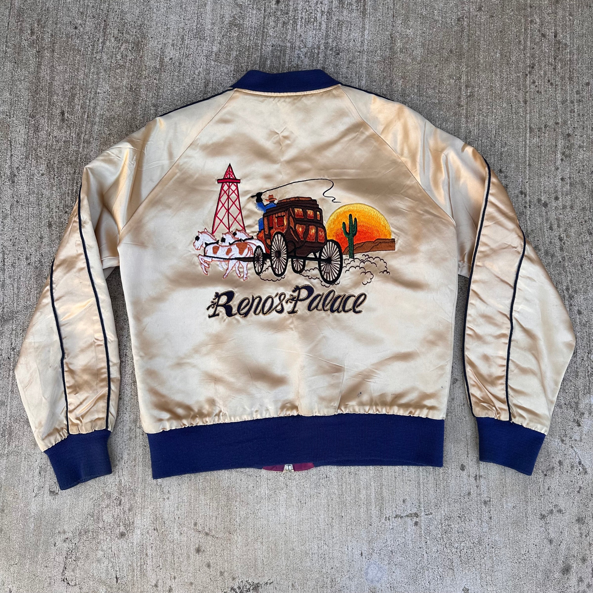 1980’s Fad Times Reno’s Palace Satin Western Jacket Medium