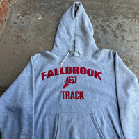 1980’s Champion Reverse Weave Winged Foot Hooded Sweatshirt Large