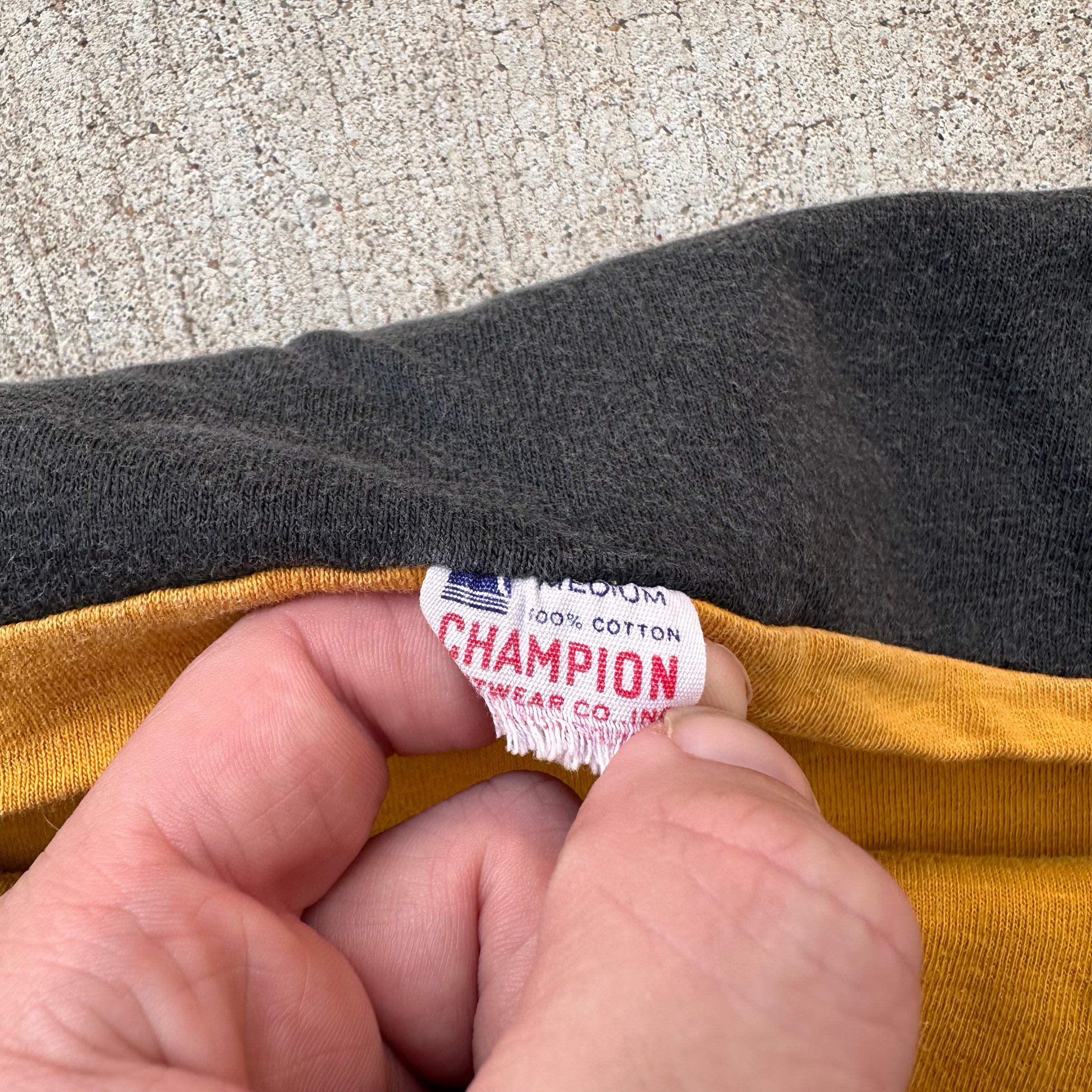 1950’s Champion Running Man Reversible T-Shirt Tagged Medium