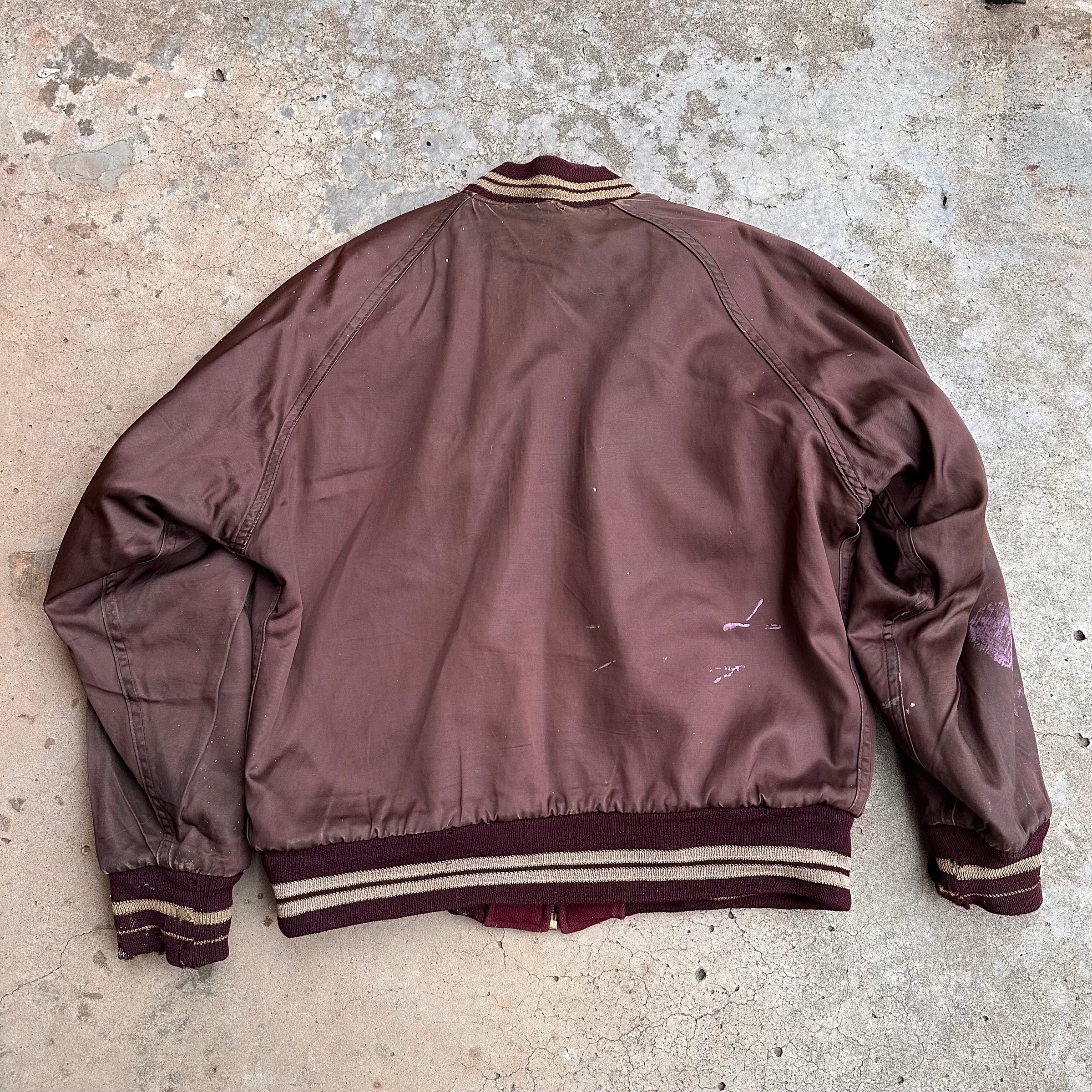 1950’s Painted Reversible Varsity Jacket XL