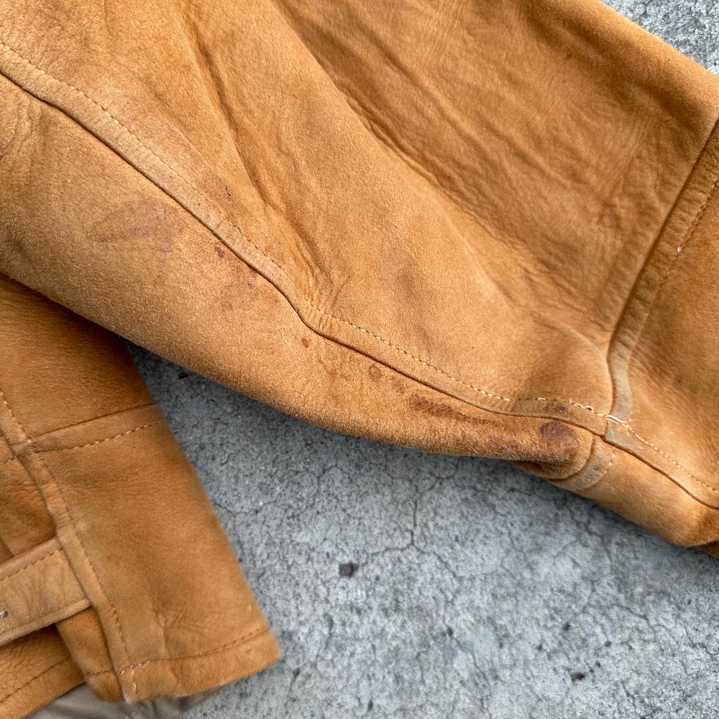 1950’s Deerskin Leather Suede Jacket Medium