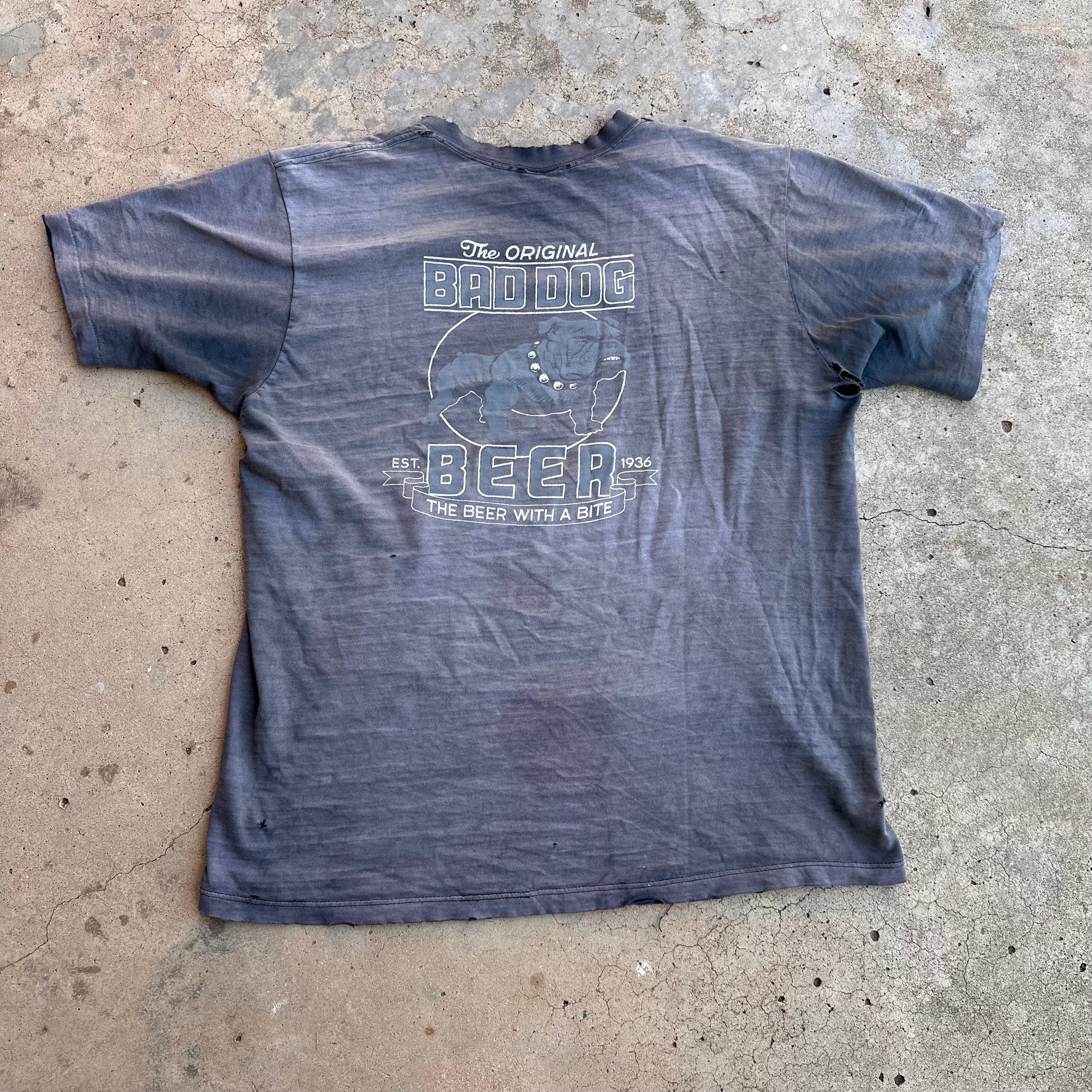 1970’s Bad Dog Beer T-Shirt Large