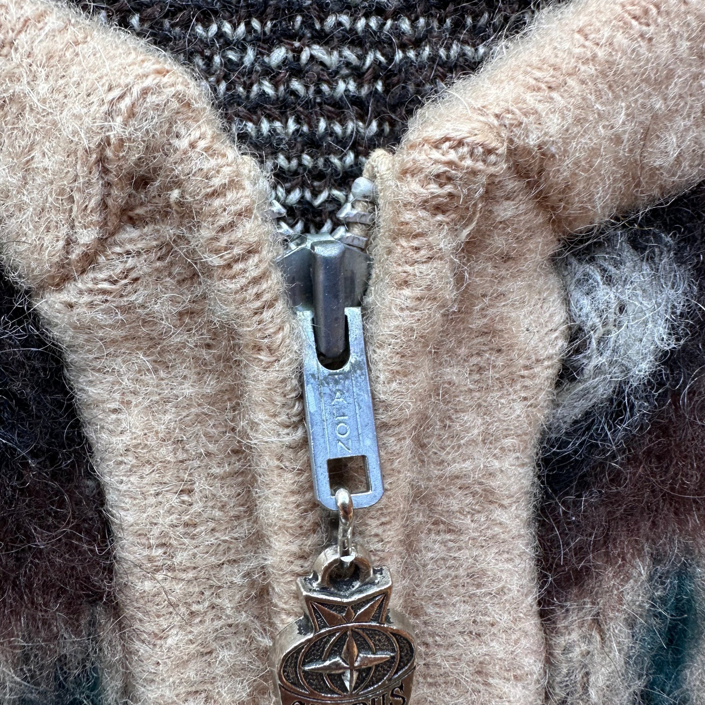 1960’s Campus Full Zip Mohair Cardigan Medium