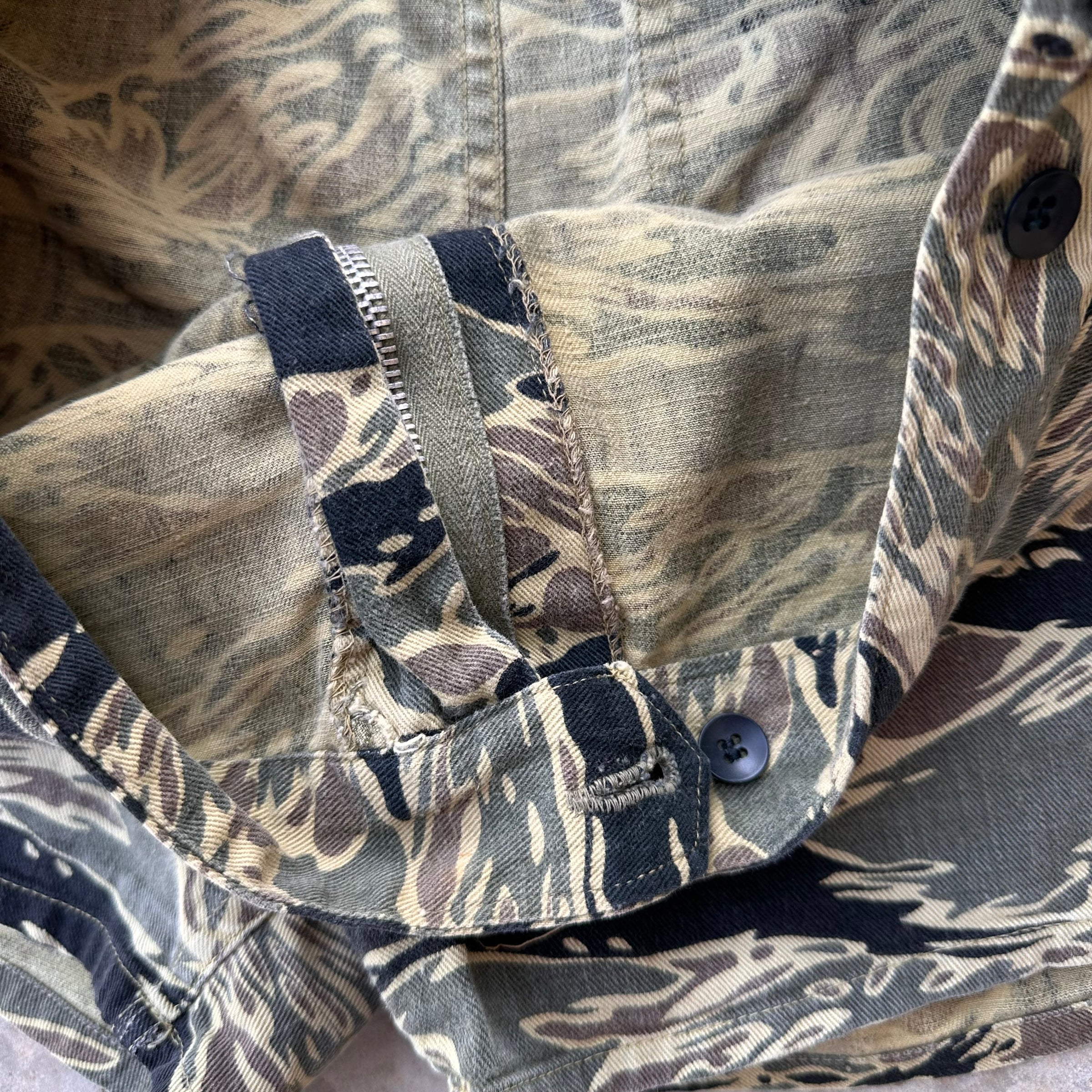 1960’s Vietnam War Japanese Made Tiger Stripe Shorts 30” Waist