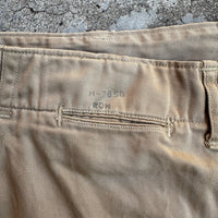 1940’s WWII USMC Khaki Chino Pants with Metal Buttons 31” Waist