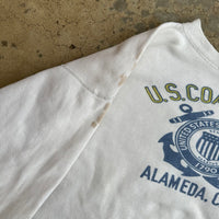 1950’s US Coast Guard Water Print Crewneck Sweatshirt 22” Chest