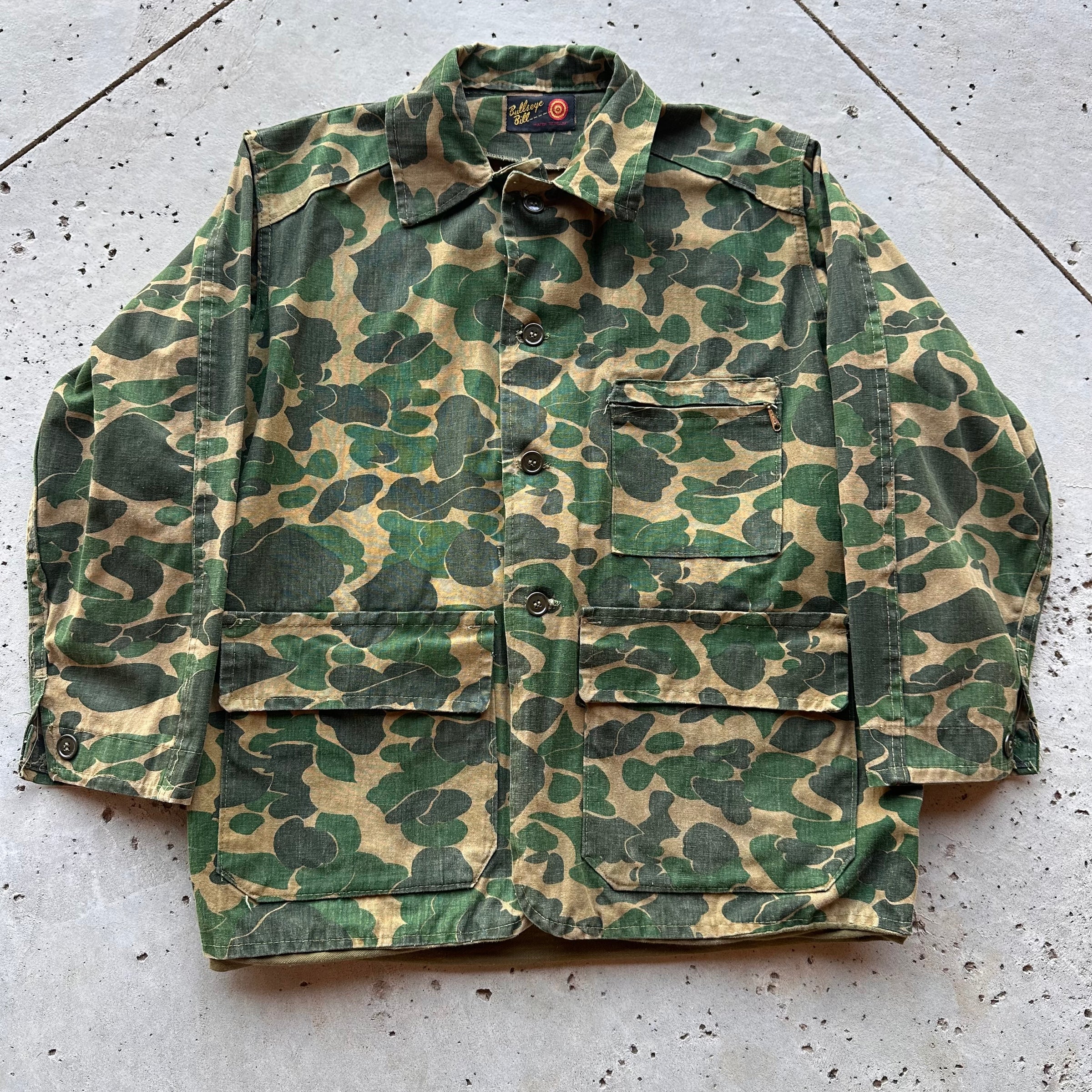 1960’s Bullseye Bill Duck Hunter Camo Hunting Jacket Medium