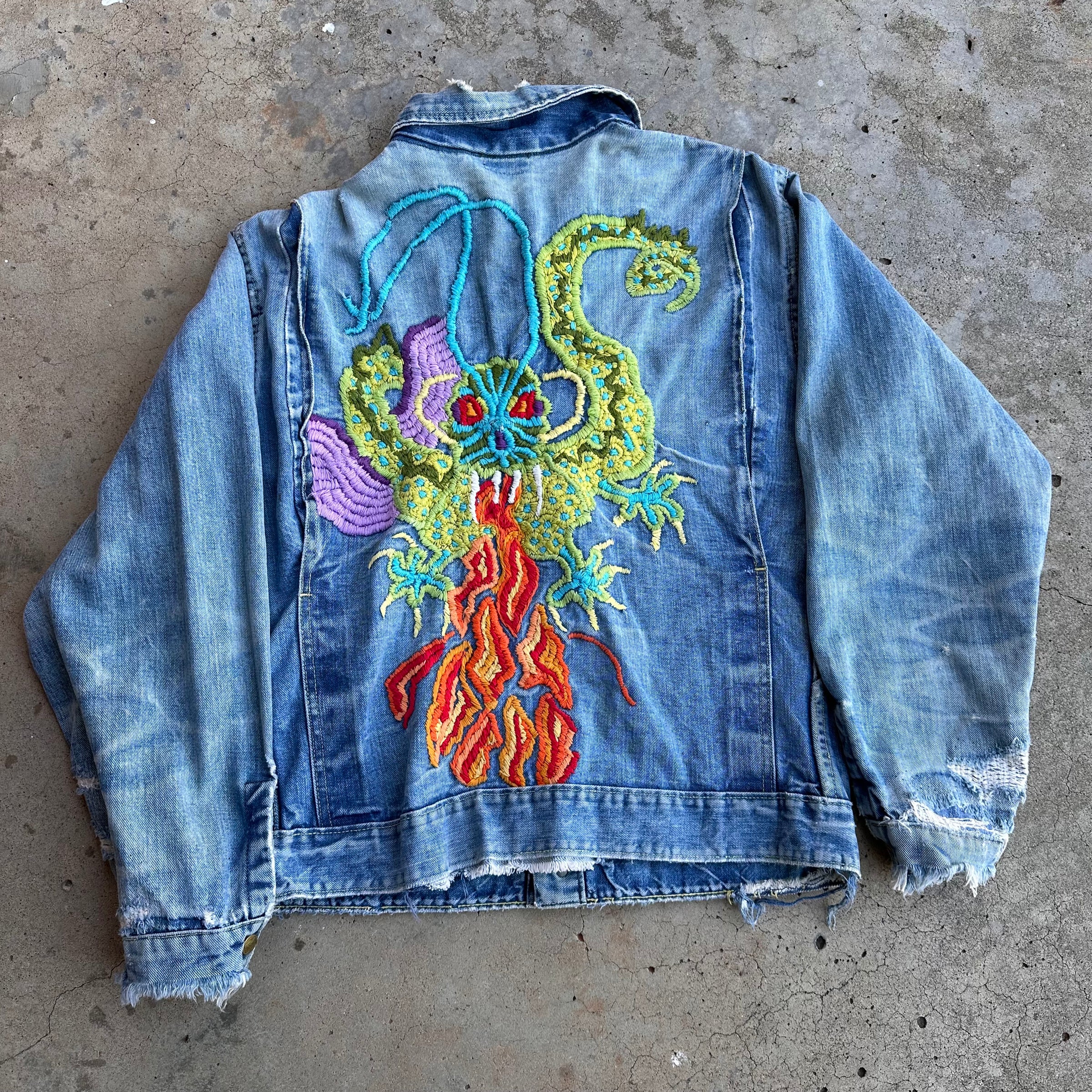 1950’s/60’s Buckaroo by Big Smith Denim Jacket with Embroidered Dragon