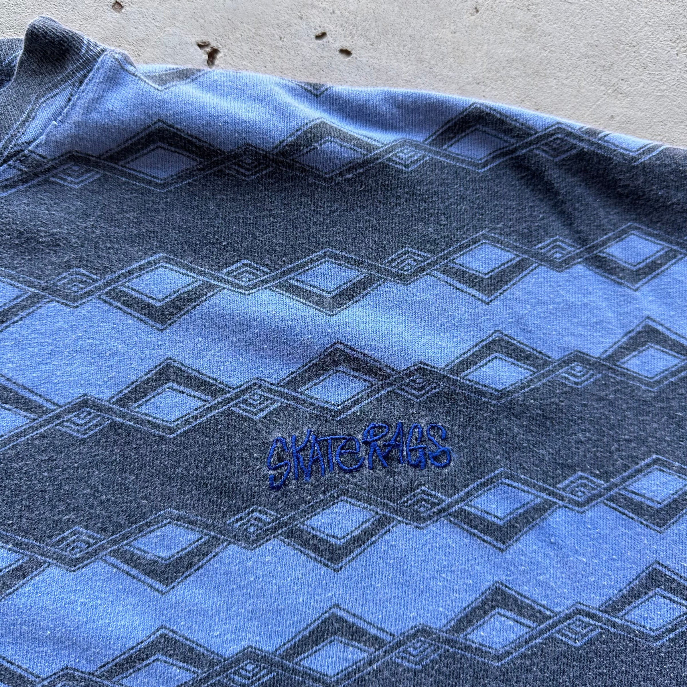 1980’s/90’s Skate Rags Striped T-Shirt Boxy XL