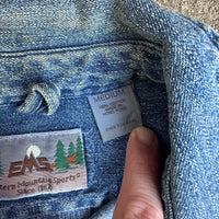 1980’s Eastern Mountain Sports Denim Button Down Shirt Medium