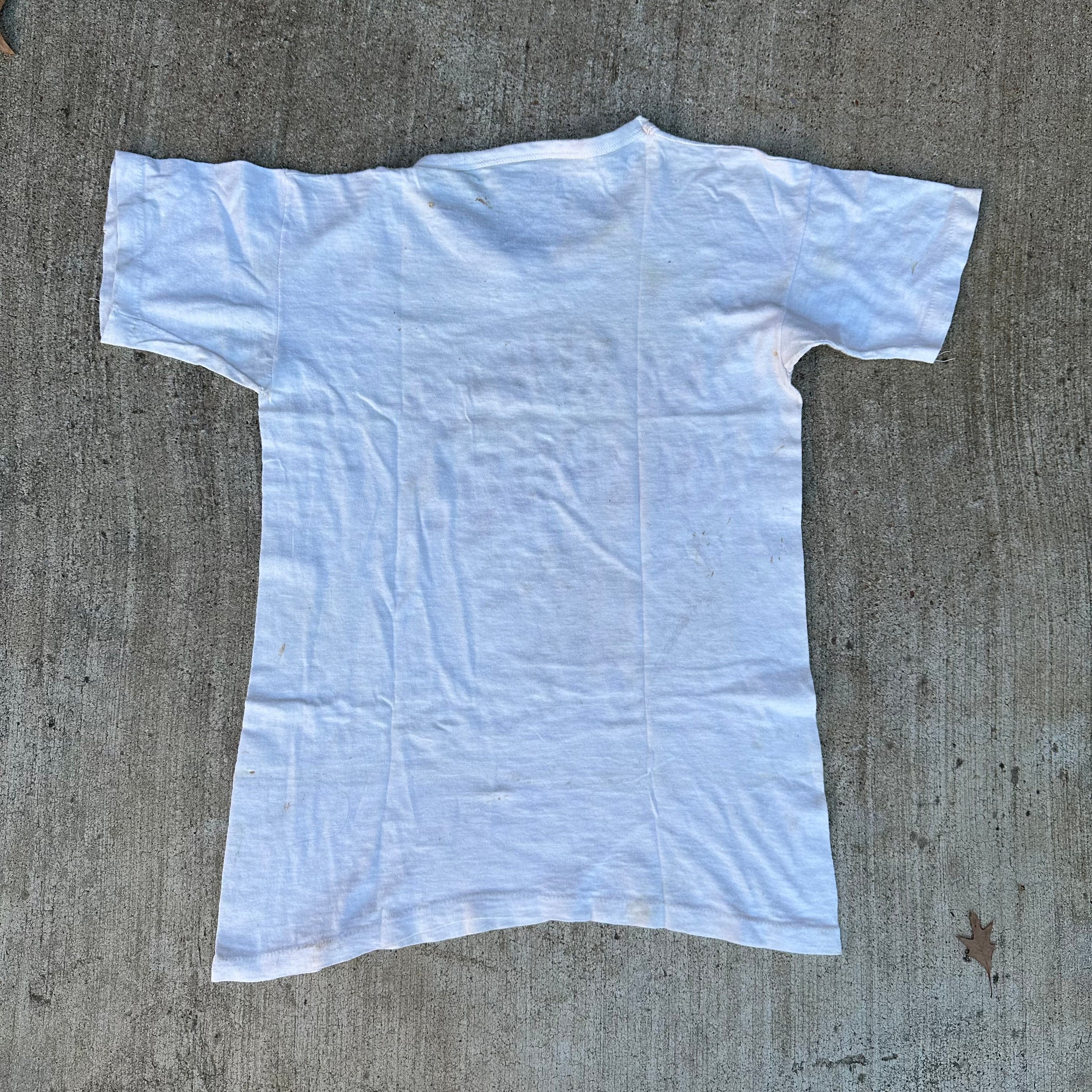 1940’s/50’s Thrashed Garfield School Flock Print T-Shirt XS