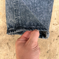 1980’s Black Acid Wash Levi’s 501 Denim Jeans 30” x 30”