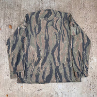 1970’s Neet Products Vertical Tiger Stripe Hunting Jacket XL