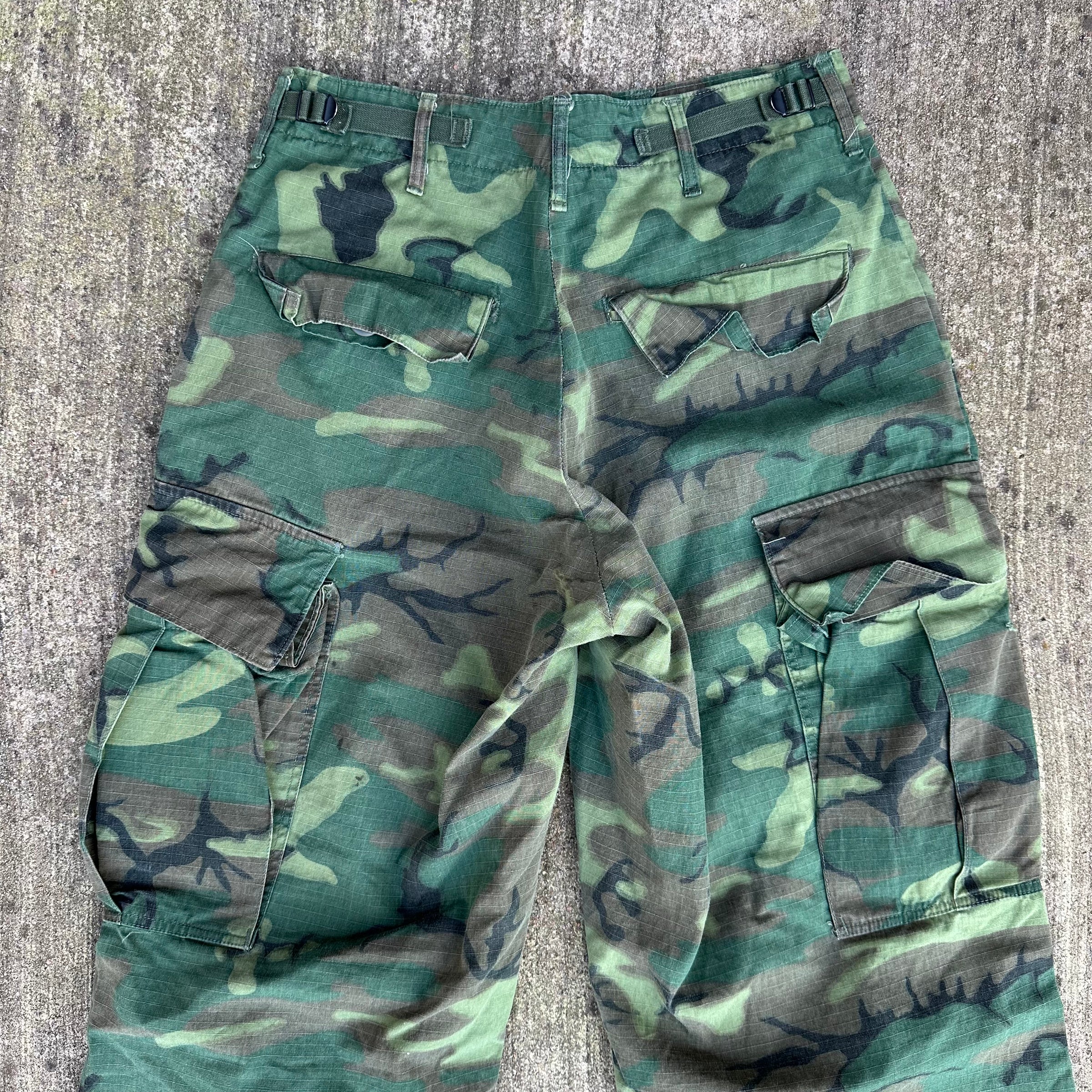 1960’s Vietnam War ERDL Camo Jungle Pants Small Long