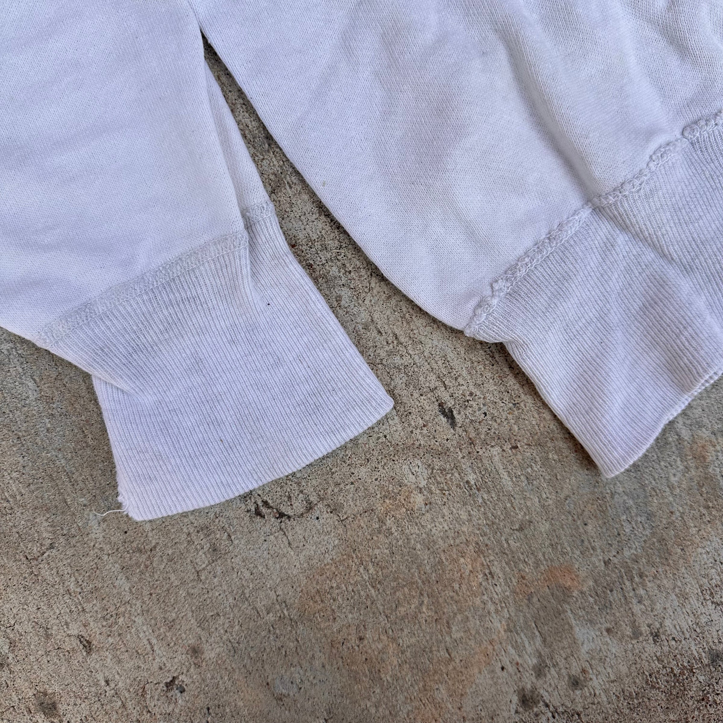 1950’s Two-Tone Single V Crewneck Sweatshirt 27” Chest