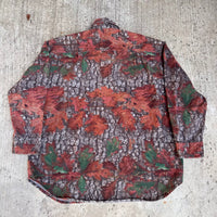 1990’s/Y2k Outfitters Tuff Hunting Camo Chamois Flannel Shirt XL/XXL