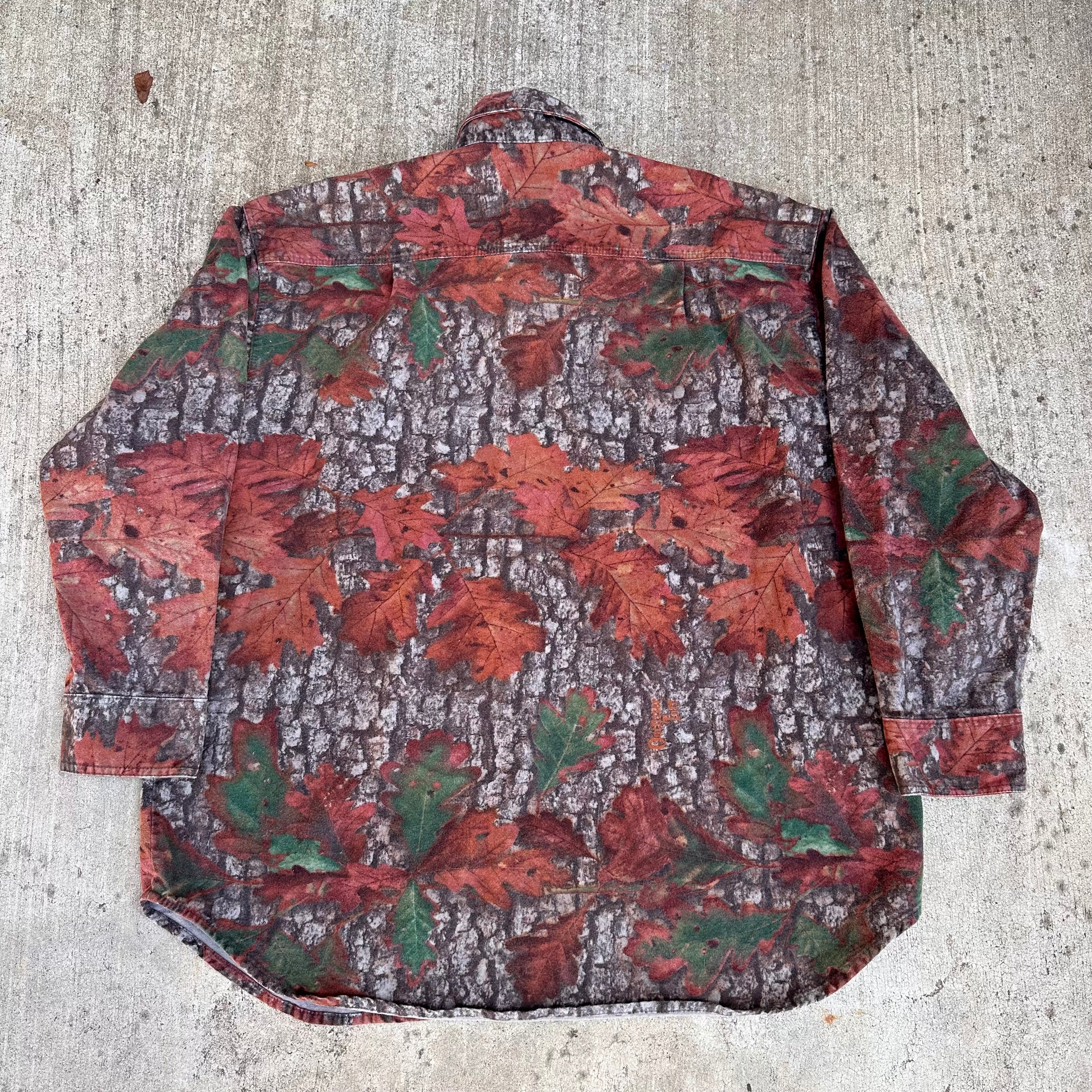 1990’s/Y2k Outfitters Tuff Hunting Camo Chamois Flannel Shirt XL/XXL
