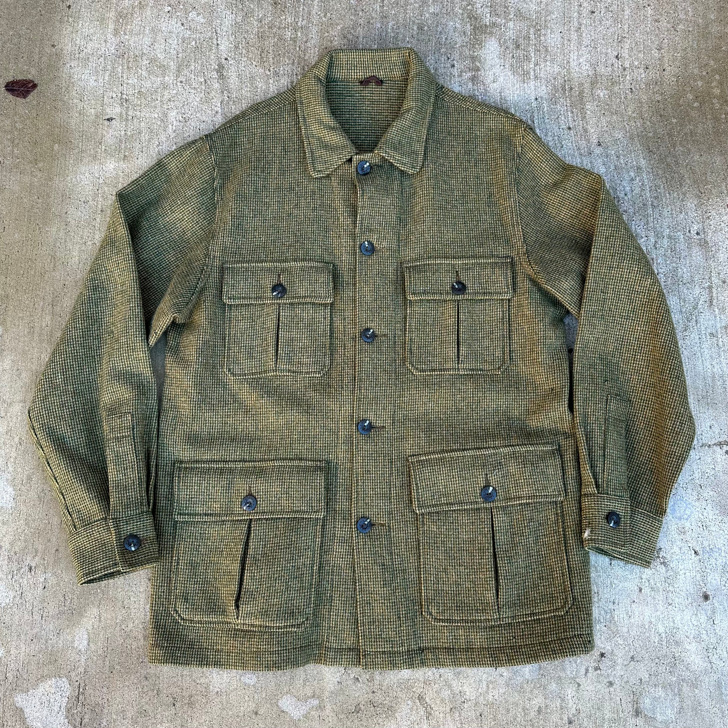 1950’s Field & Stream Gingham Wool Jacket Size 40