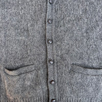 1960’s Grey Mohair Cardigan Sweater 21” Chest