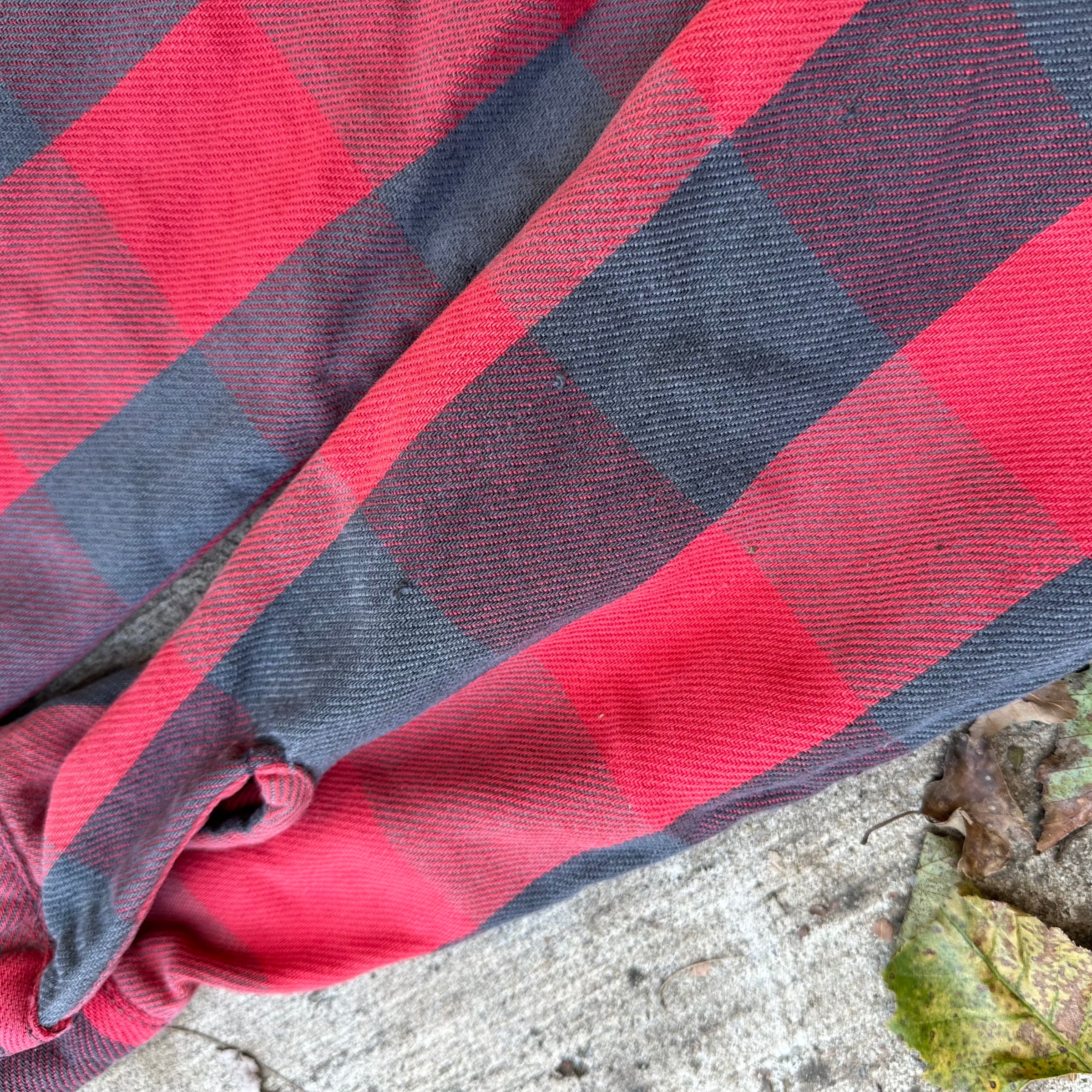 1980’s Five Brothers Plaid Cotton Flannel Shirt Medium