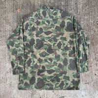 1960’s/70’s Kamo Brand Hunting Camo Cotton Flannel Shirt Large