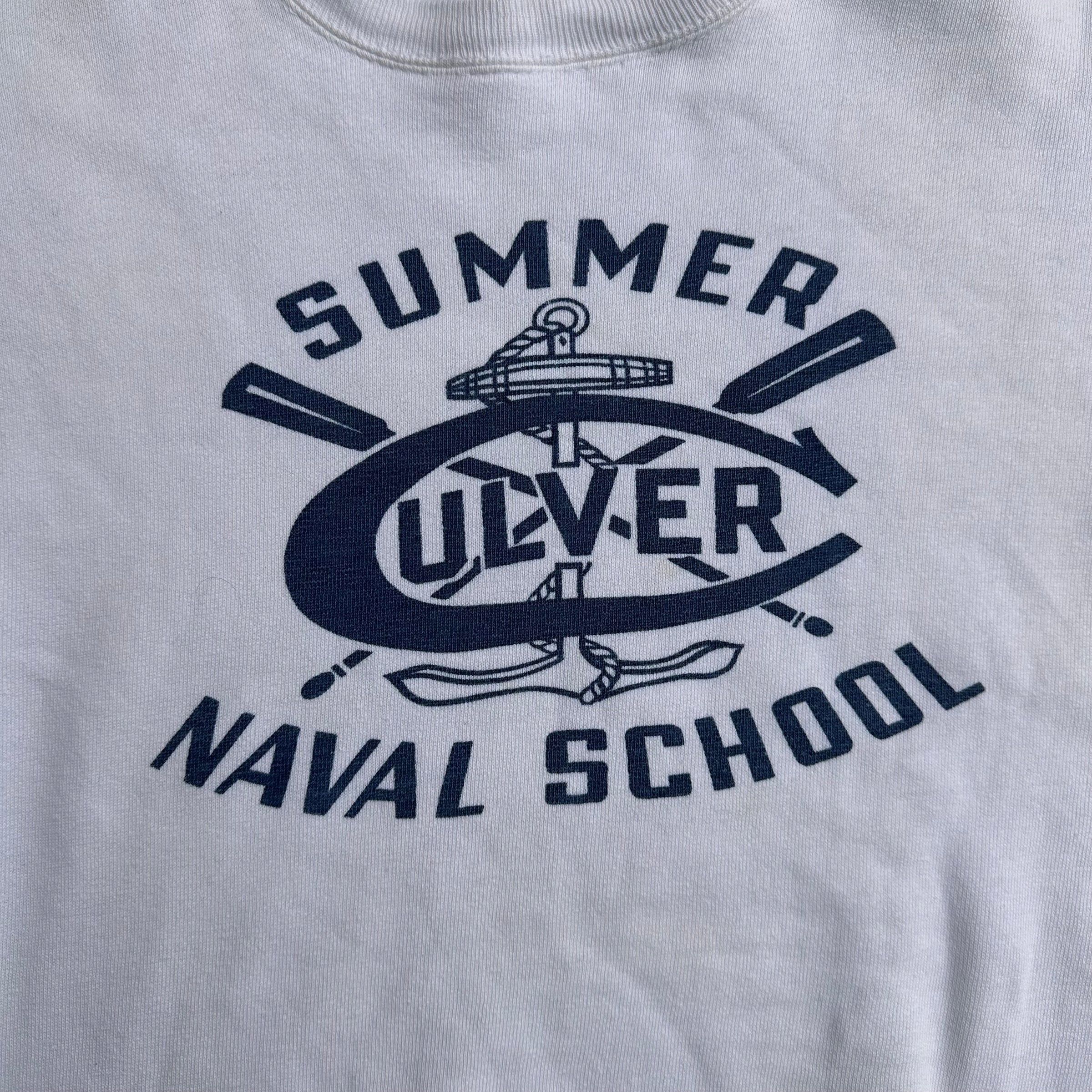 1950’s/60’s Culver Naval School Champion Sweatshirt 24” Chest