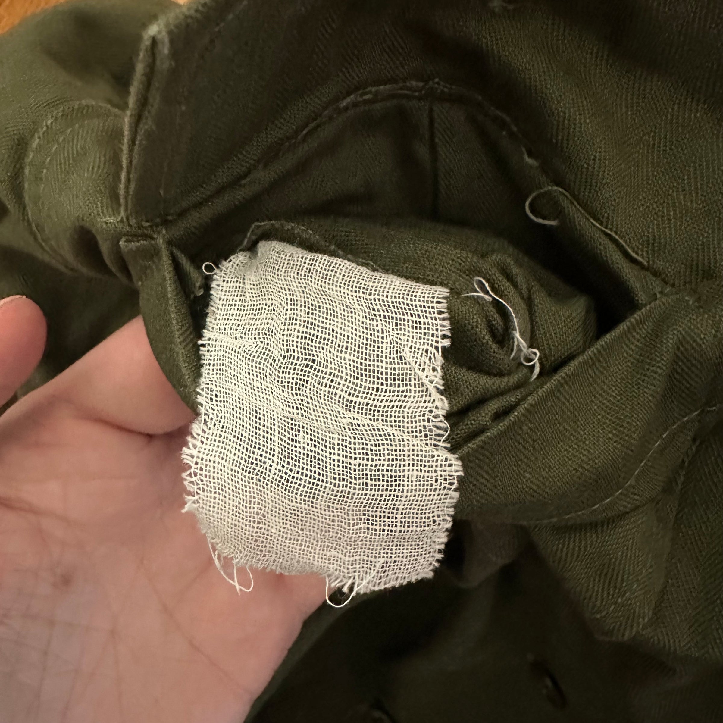 1940’s WWII Women’s Army Corps HBT Fatigue Shirt Medium