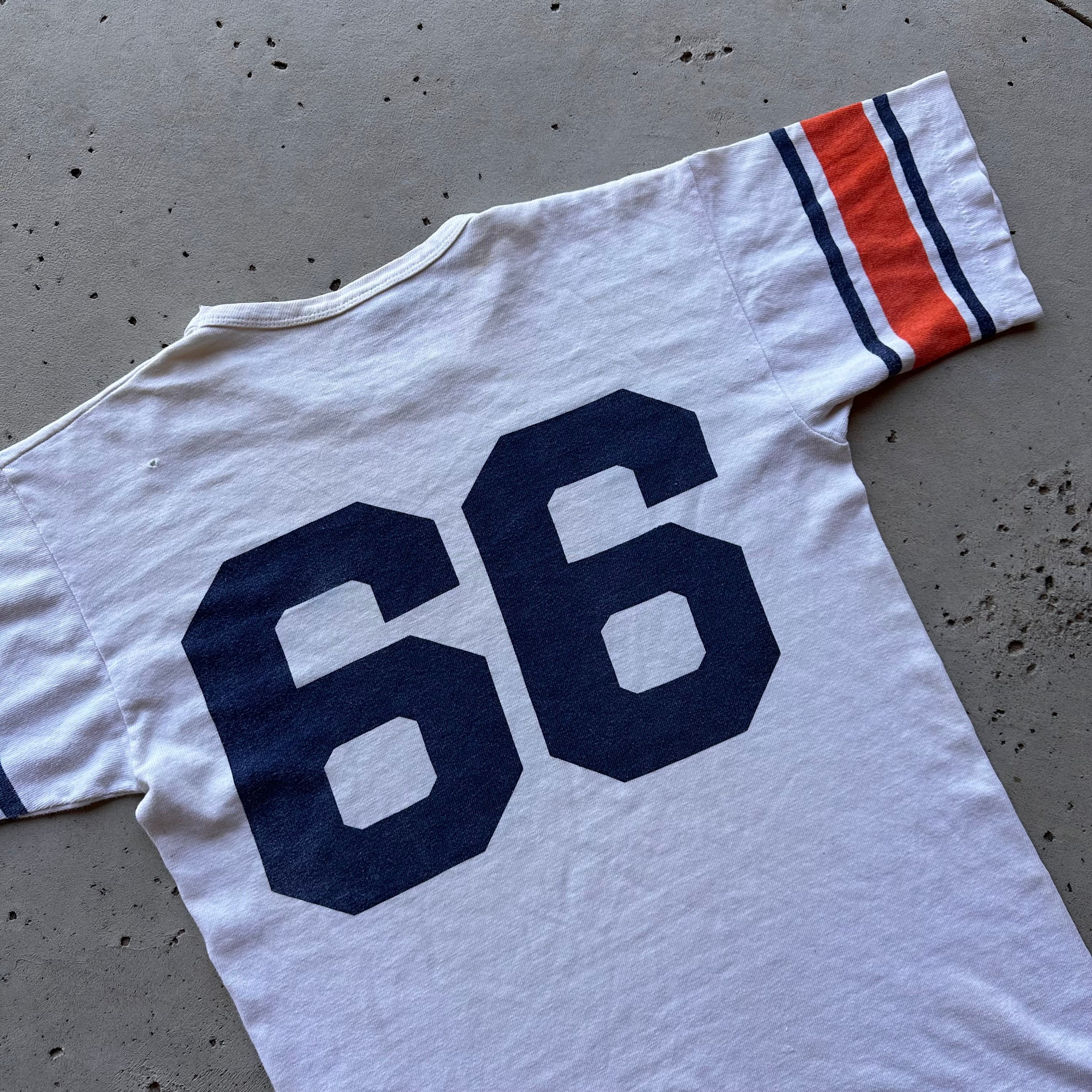 1950’s Champion Running Man Water Print Collegiate T-Shirt Tagged Large