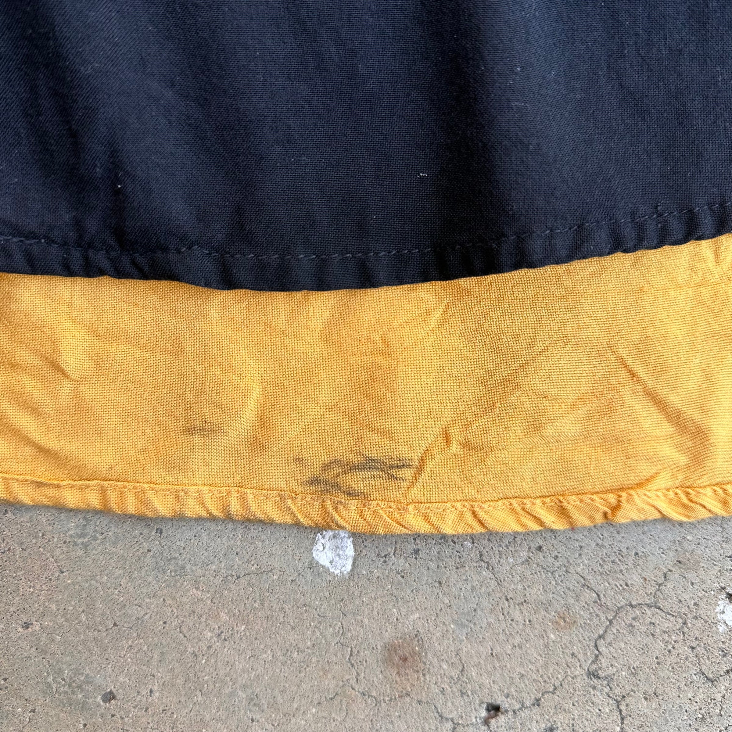 1960’s Patched Cotton Camp Collar Shirt Large