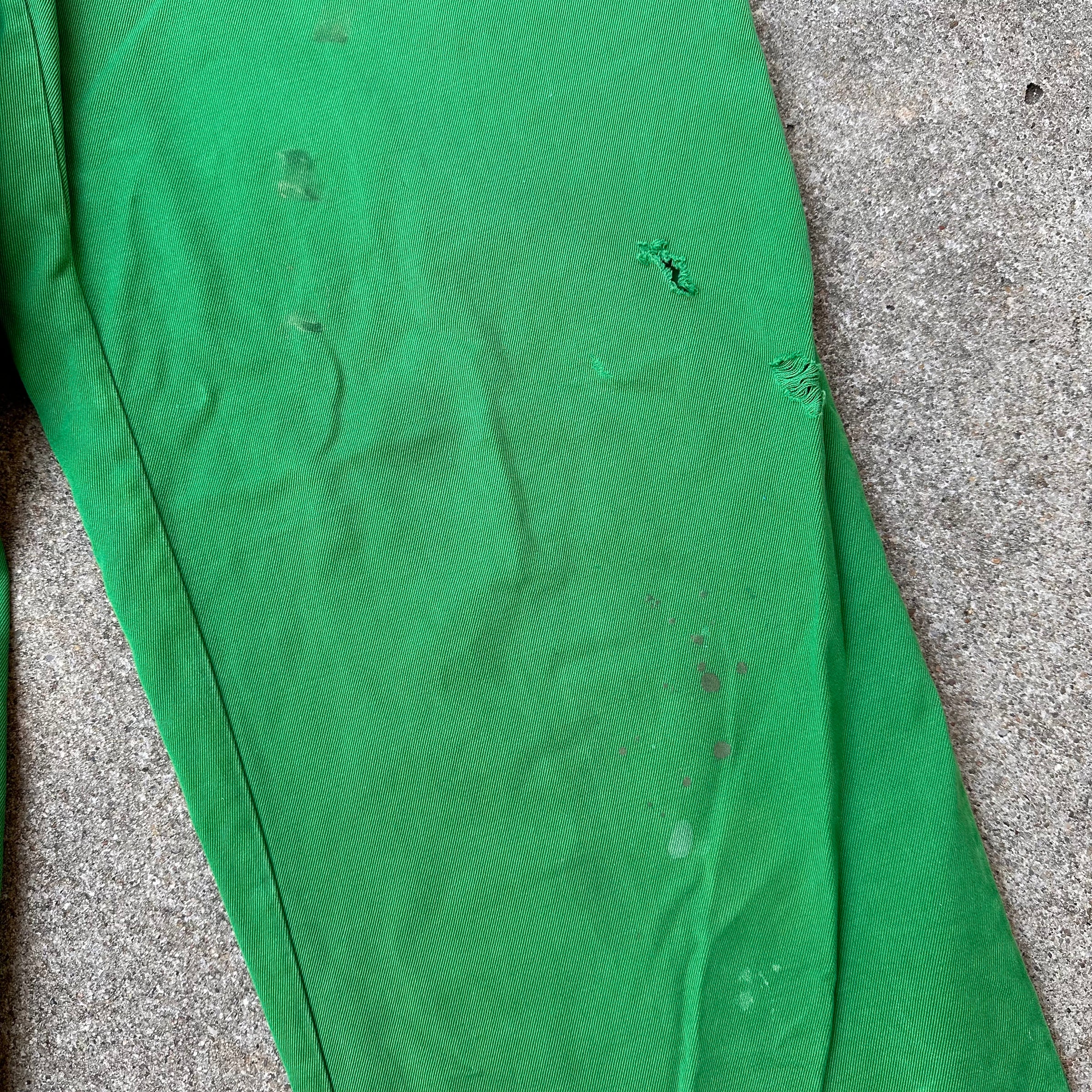 1950’s Shamrock Gas Station Uniform Cotton Work Pants 29” x 30”