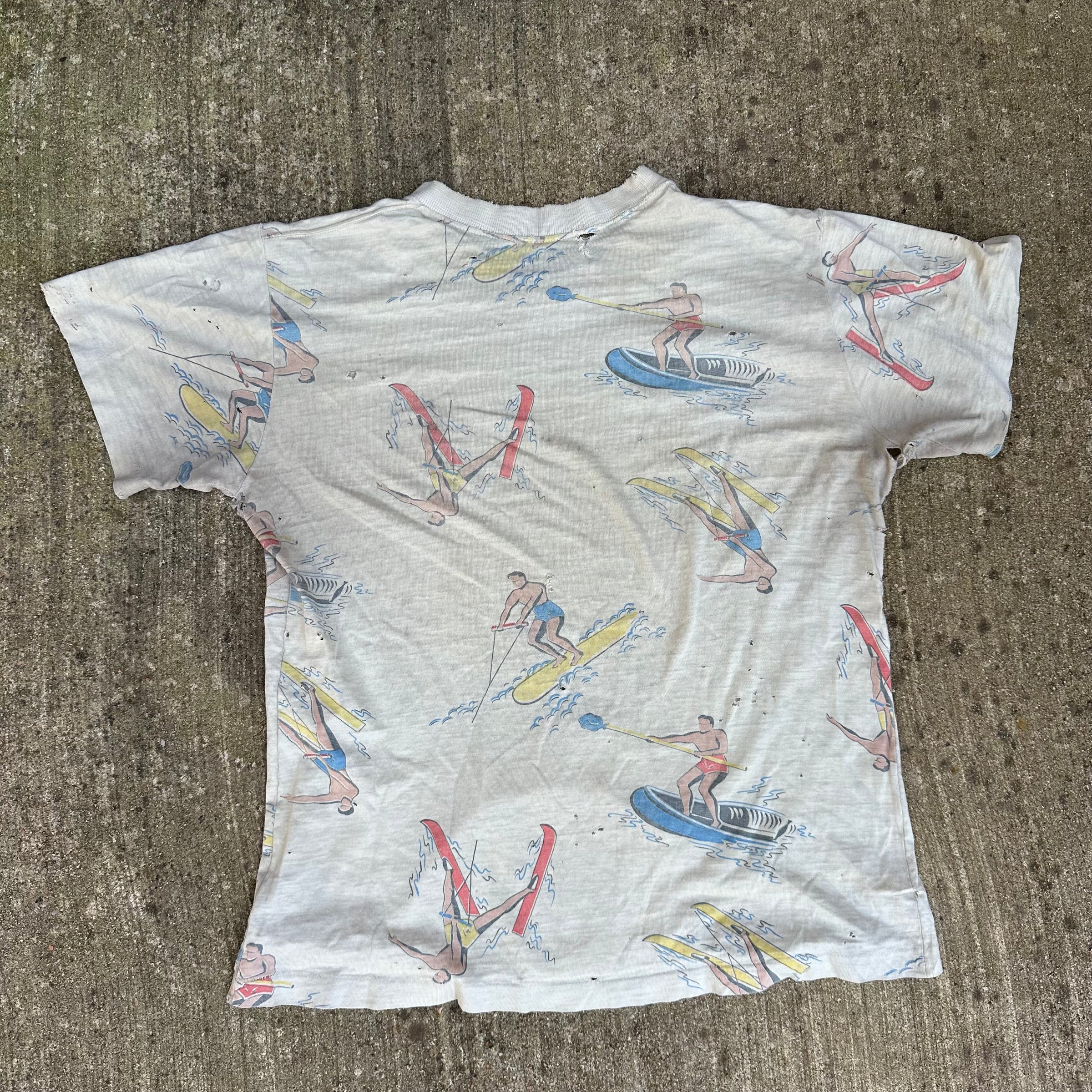 1950’s Thrashed Rockabilly Watersports T-Shirt 17.5” Chest