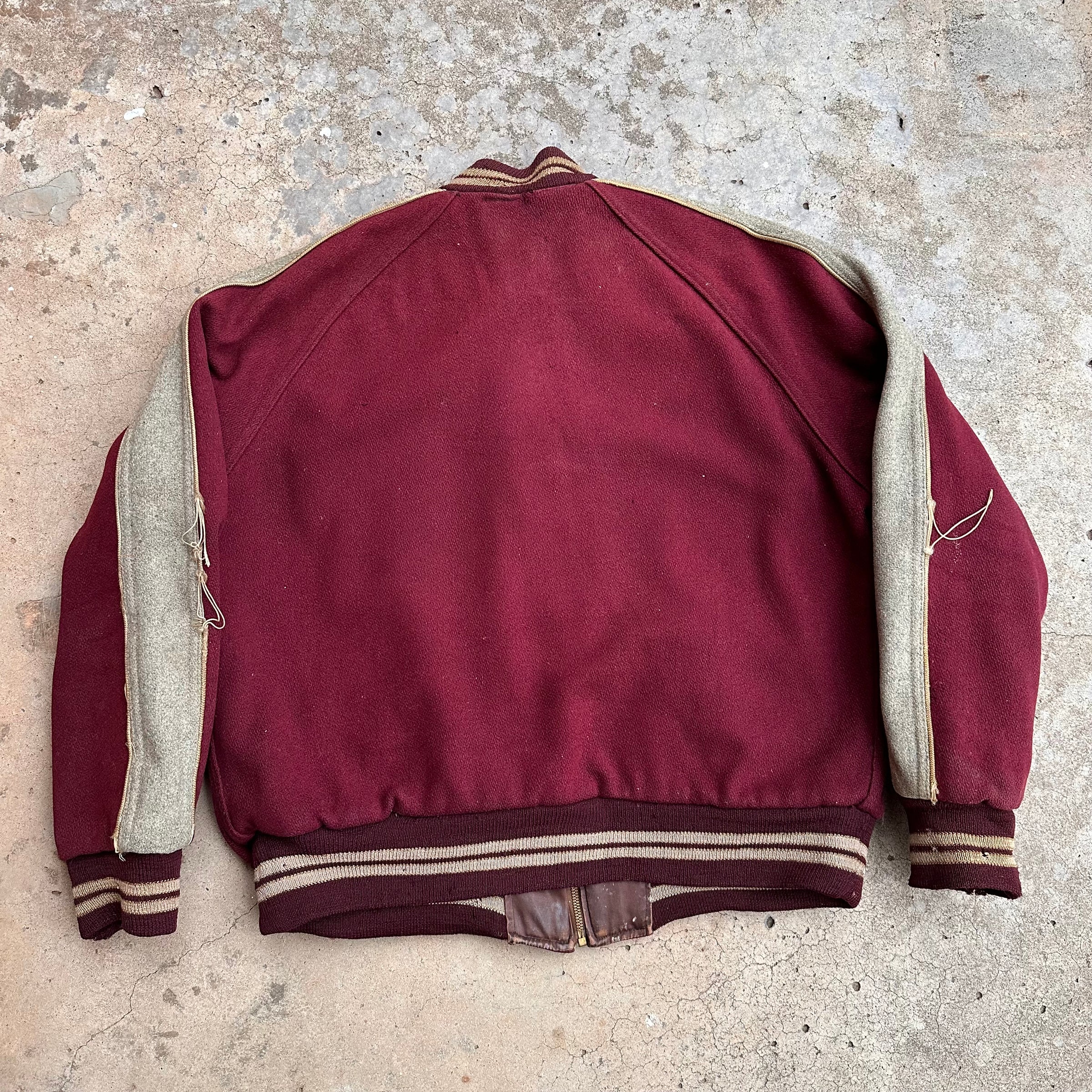 1950’s Painted Reversible Varsity Jacket XL