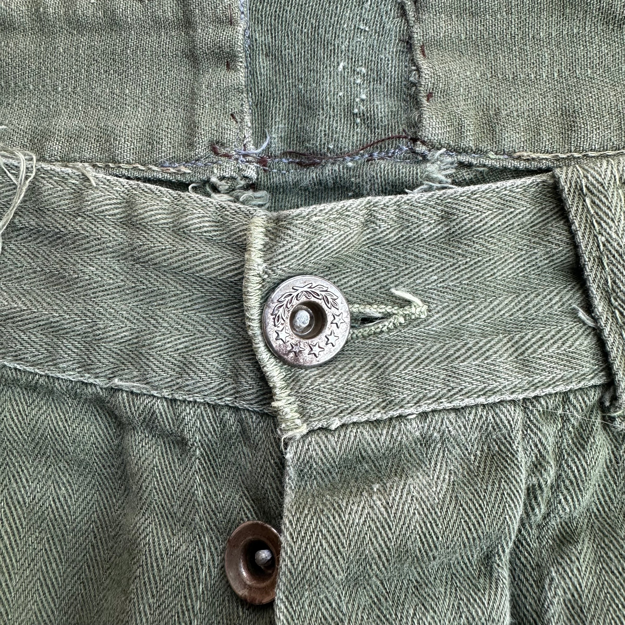 1940’s/50’s HBT Fatigue Pants 29” Waist