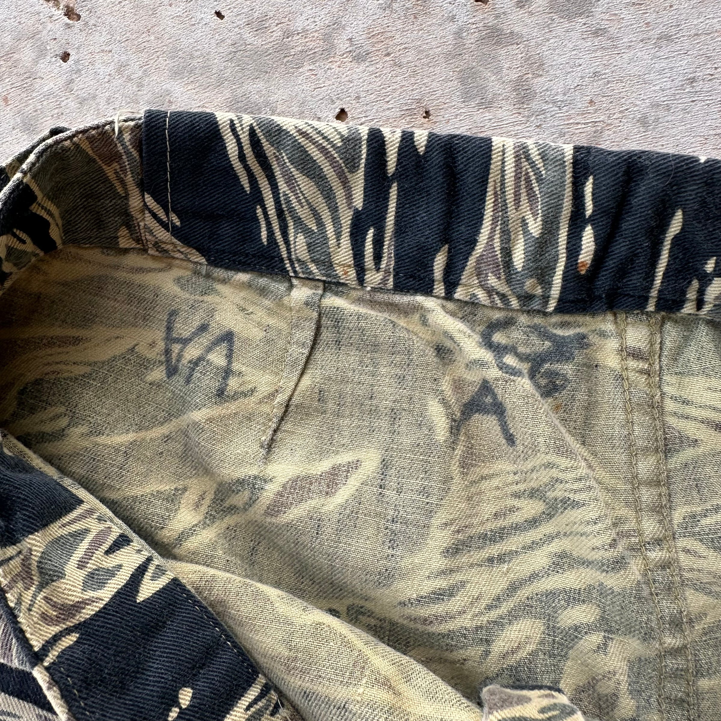 1960’s Vietnam War Japanese Made Tiger Stripe Shorts 30” Waist