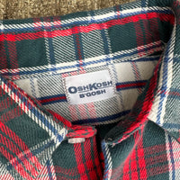 1970’s OshKosh Plaid Cotton Flannel Shirt Large