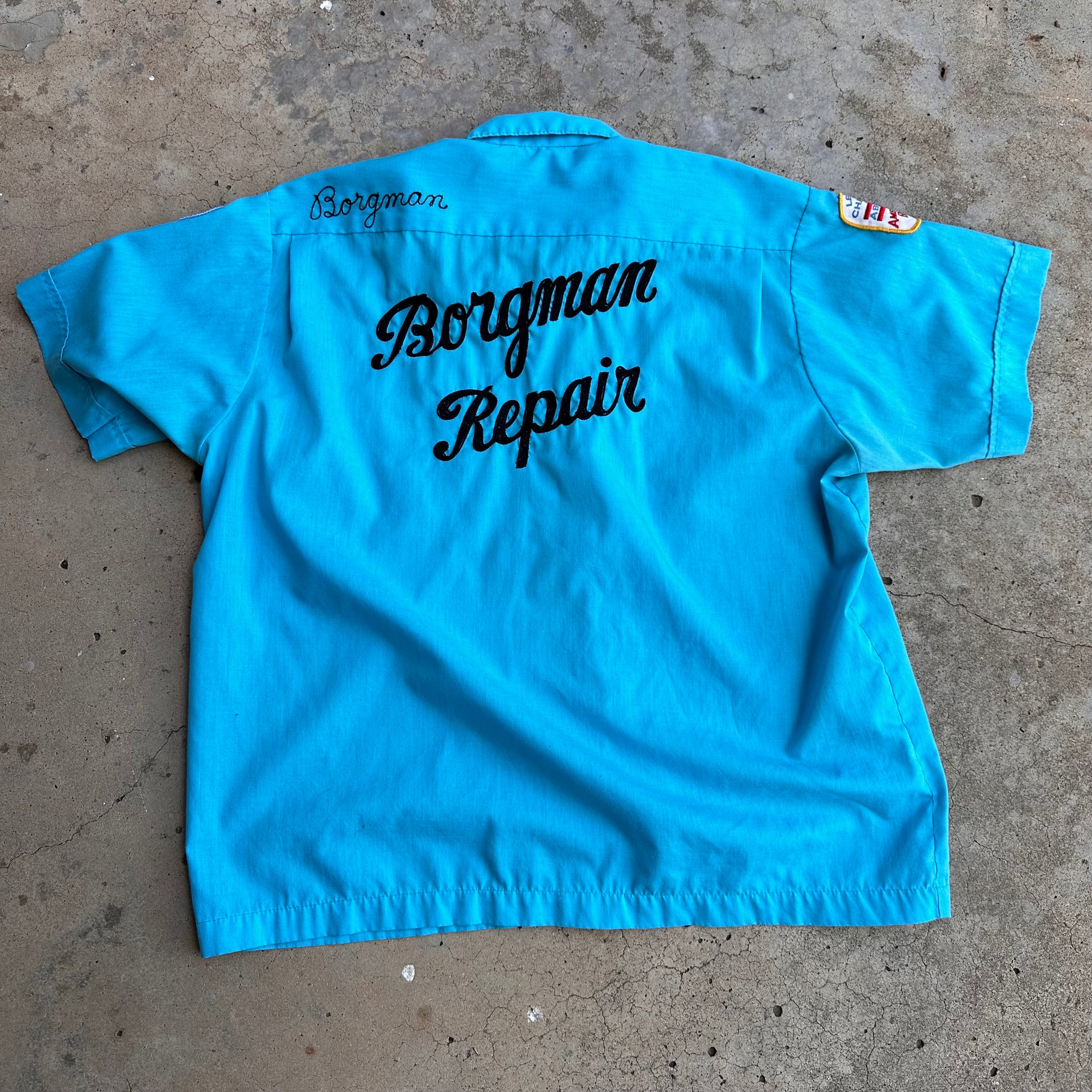 1970’s Nat Nast Embroidered Bowling Shirt Large