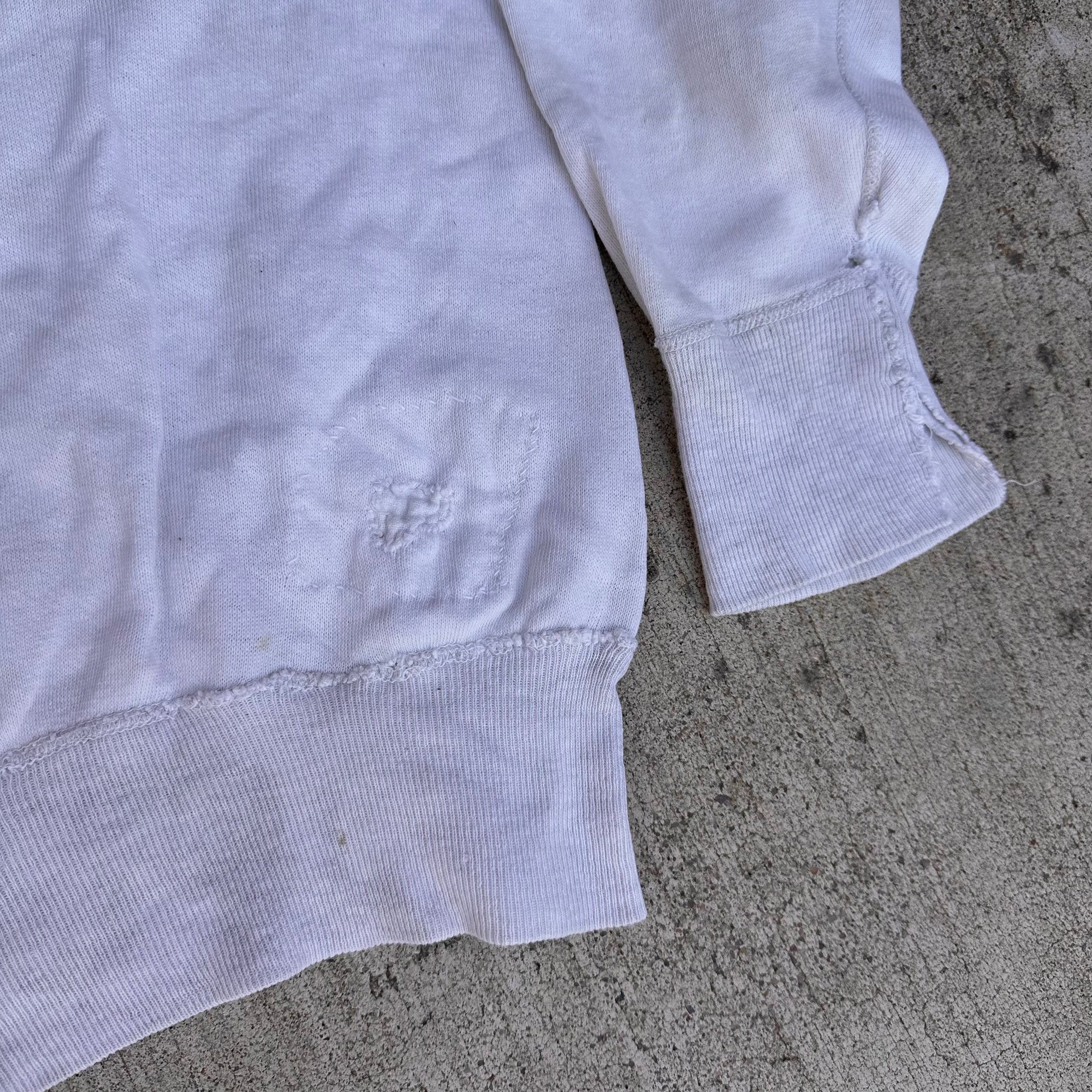 1950’s Two-Tone Single V Crewneck Sweatshirt 27” Chest