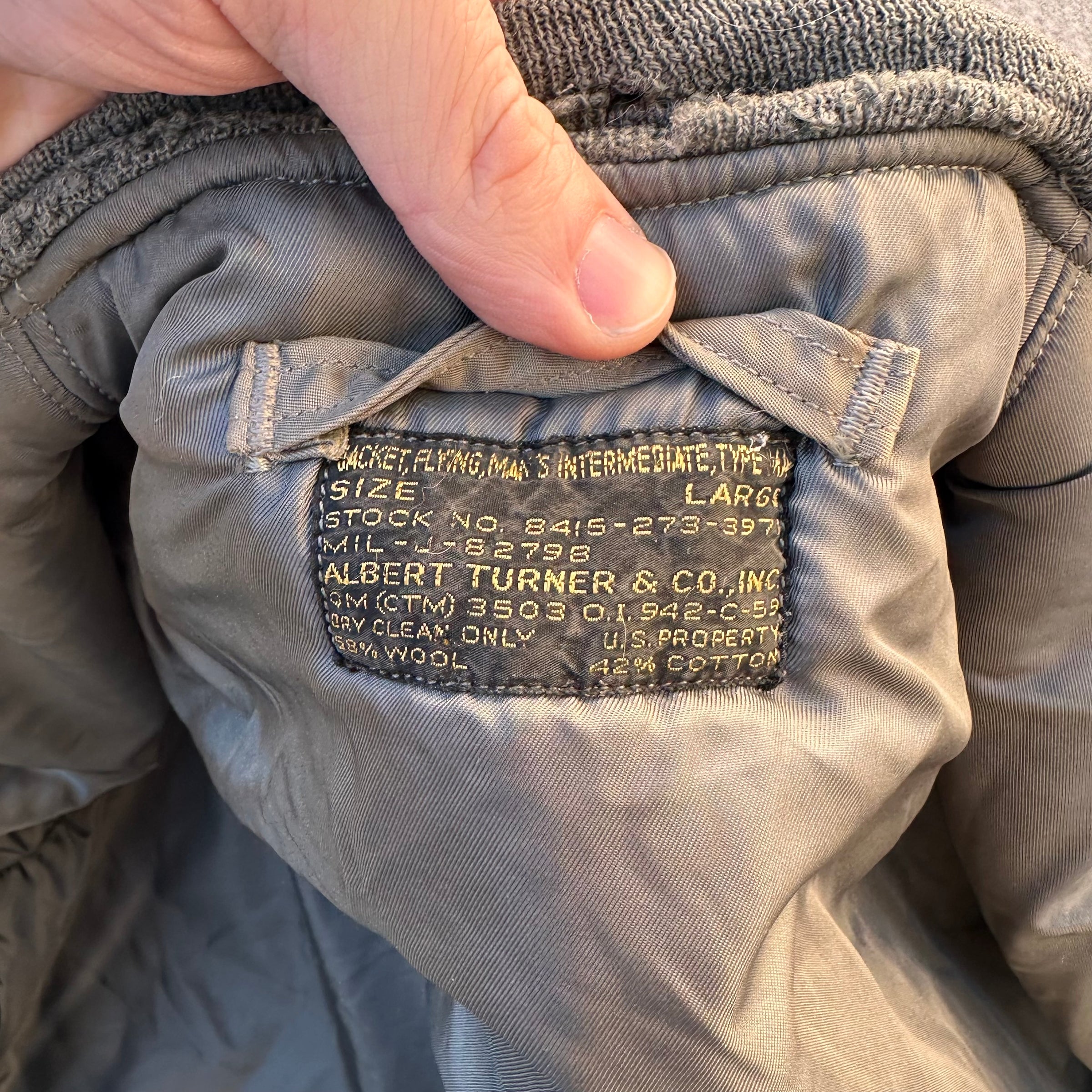 1950’s MA-1 Flight Jacket 26” Chest