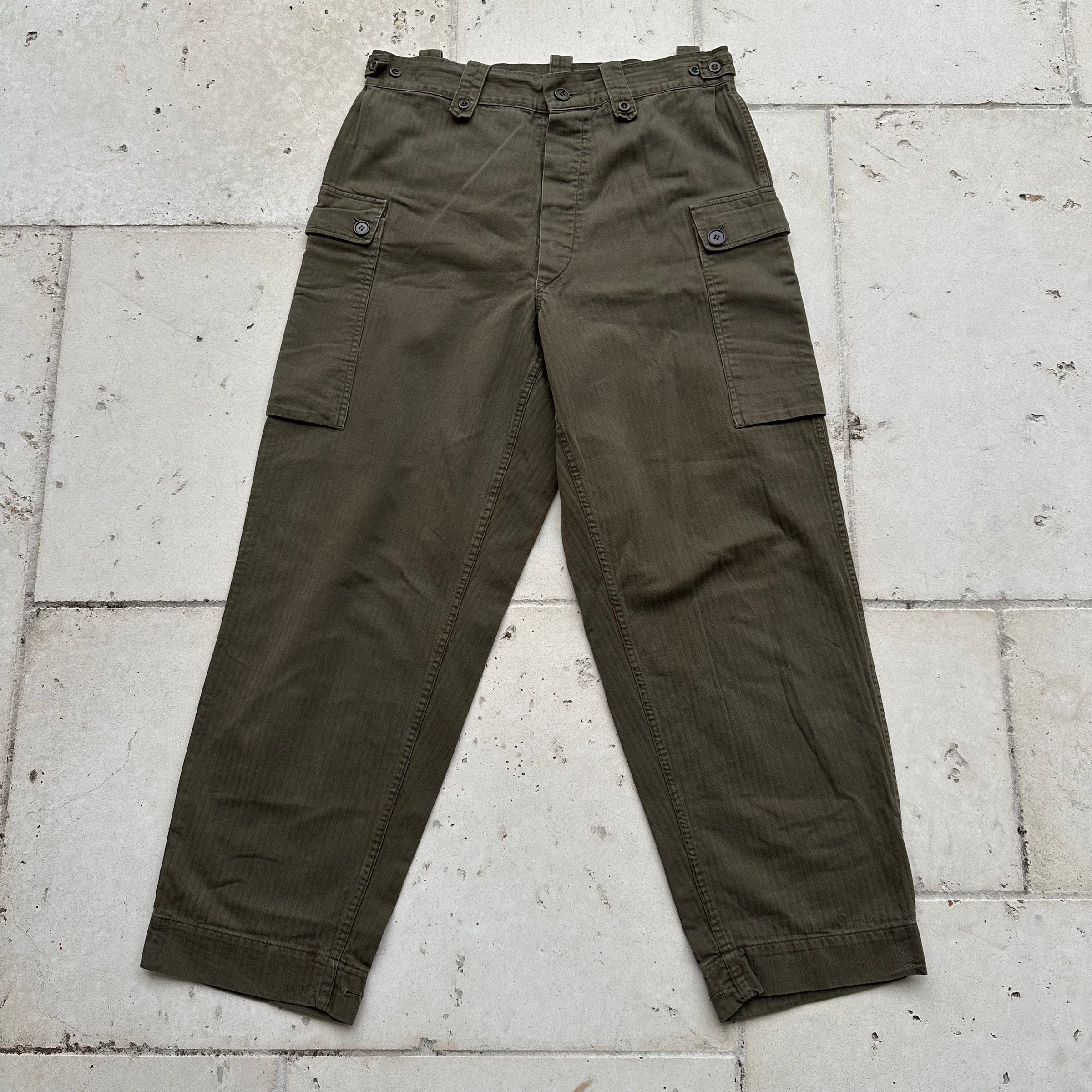1970’s Dutch Army HBT Field Pants 32” - 34” x 30”