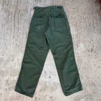 1960’s US Army First Pattern Sateen Fatigue Pants 26” - 28” x 28”
