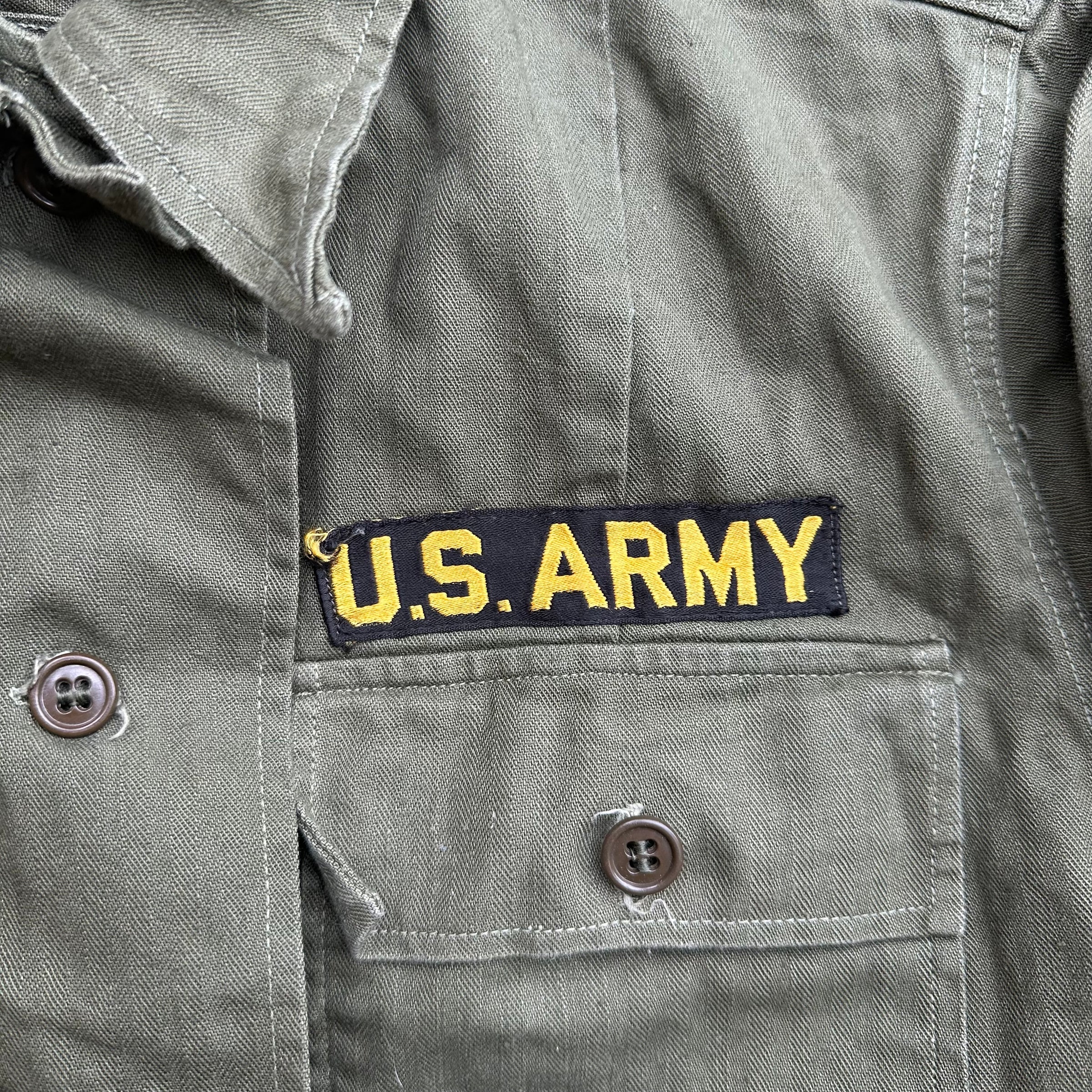 1940’s WWII Women’s Army Corps HBT Fatigue Shirt Medium