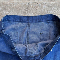 1940’s/50’s US Navy Denim Trousers 36” x 31”
