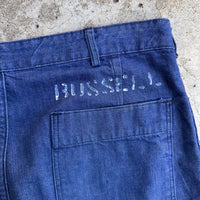 1950’s Stenciled USN Denim Trousers 34” Waist