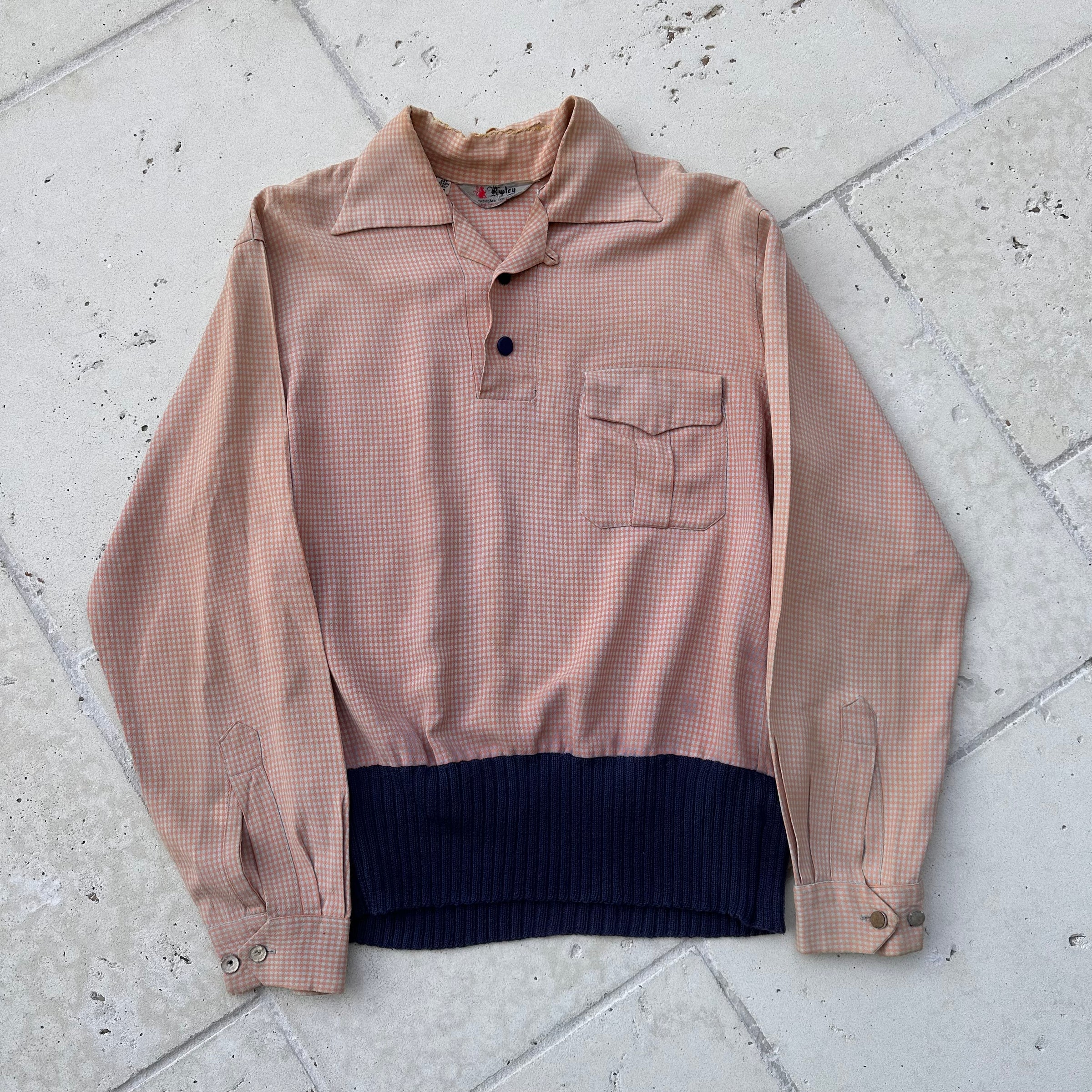 1950’s Ripley Gabardine Gaucho Shirt Medium