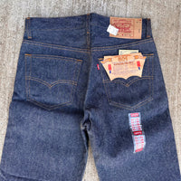 1990’s Deadstock MiUSA Levi’s 501 Shrink to Fit Denim Jeans Tagged 31” x 36”