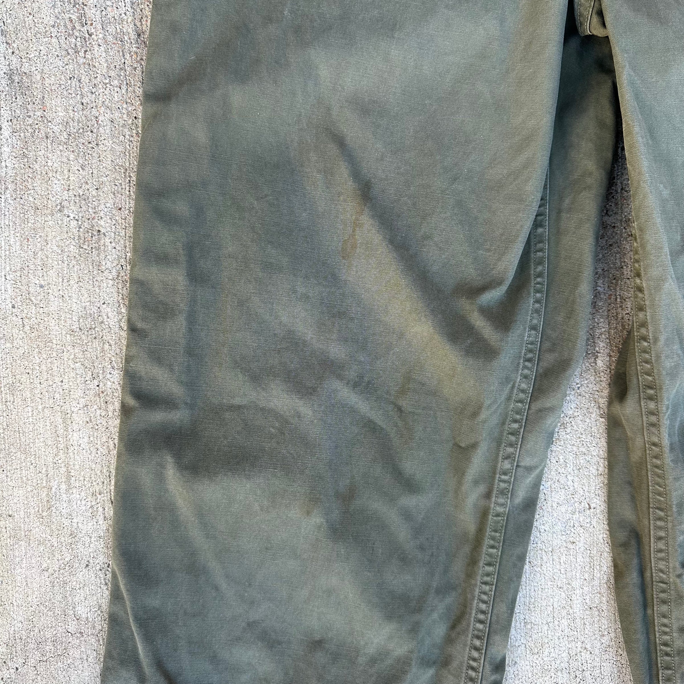 1950's M-51 OD Cotton Field Trousers 28” - 30” x 33”