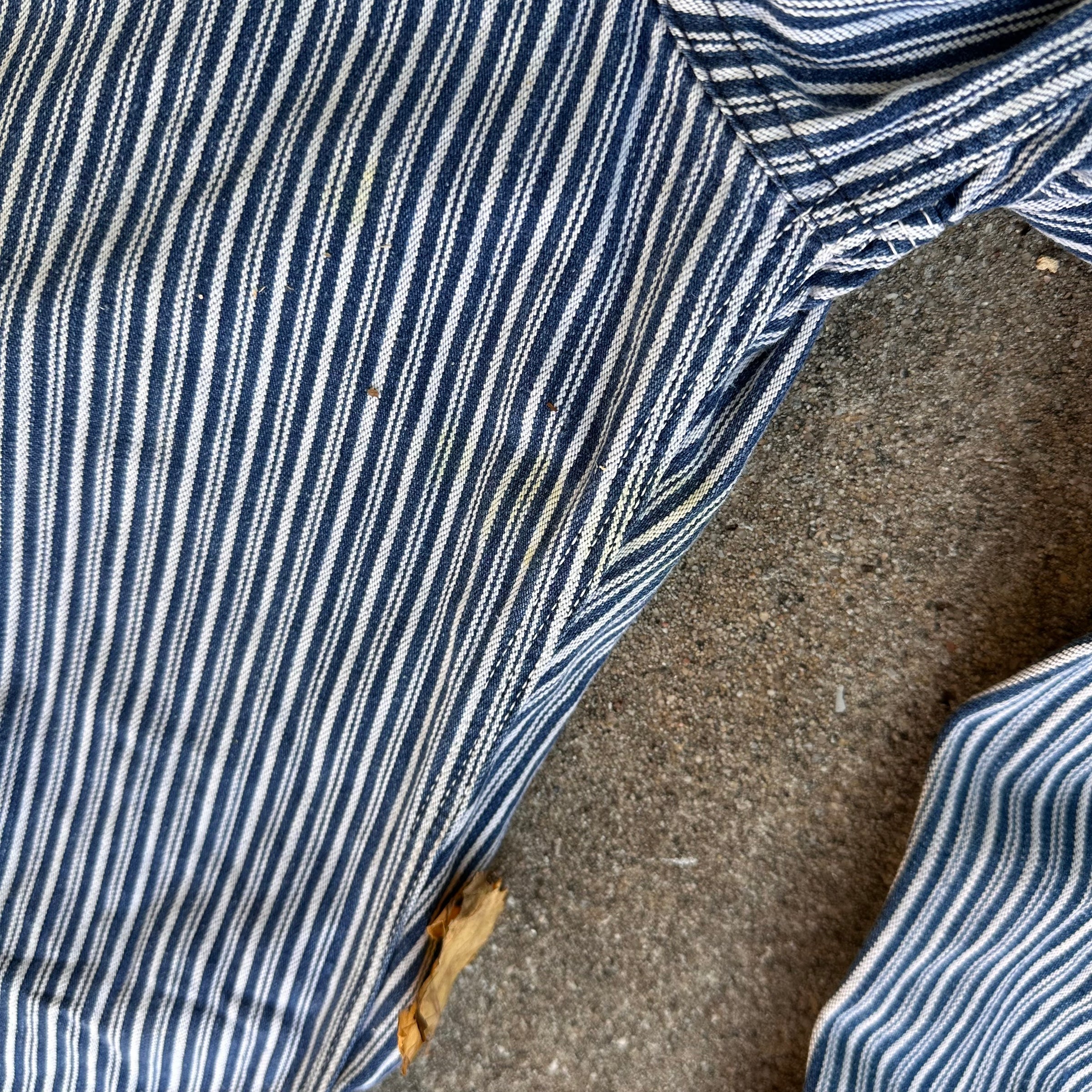 1950’s Anthony’s Buckhide Liberty Stripe Overalls 32” x 30”